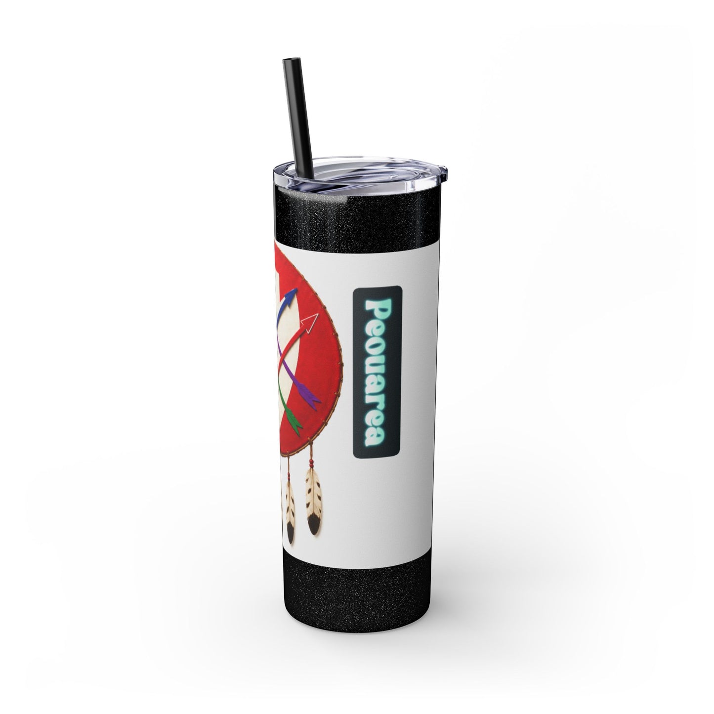 Peoria 20oz Skinny Tumbler with Dreamcatcher Shield Design