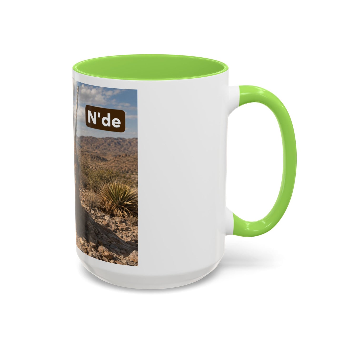 Ft. Sill Apache Desert Scene Coffee Mug — 'N'de' Southwest Landscape 11/15oz