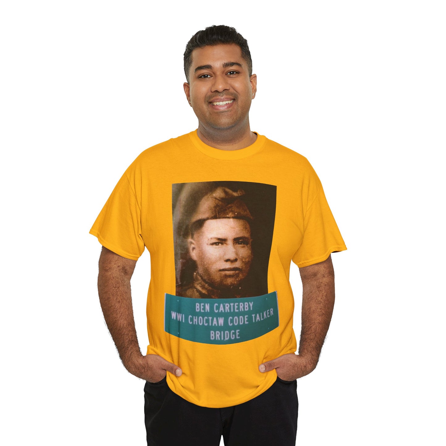 Ben Carterby Choctaw Code Talker T-Shirt — WWII Native American Veteran Tribute