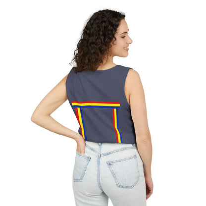 Blue Ribbon Shirt inpired Tank Top — Minimal Rainbow Ribbon Graphic