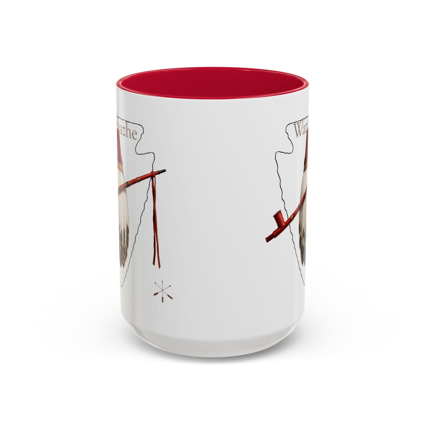 Osage Wazhazhe Tribal Feather Mug (11oz & 15oz) — Native-Inspired Coffee Cup