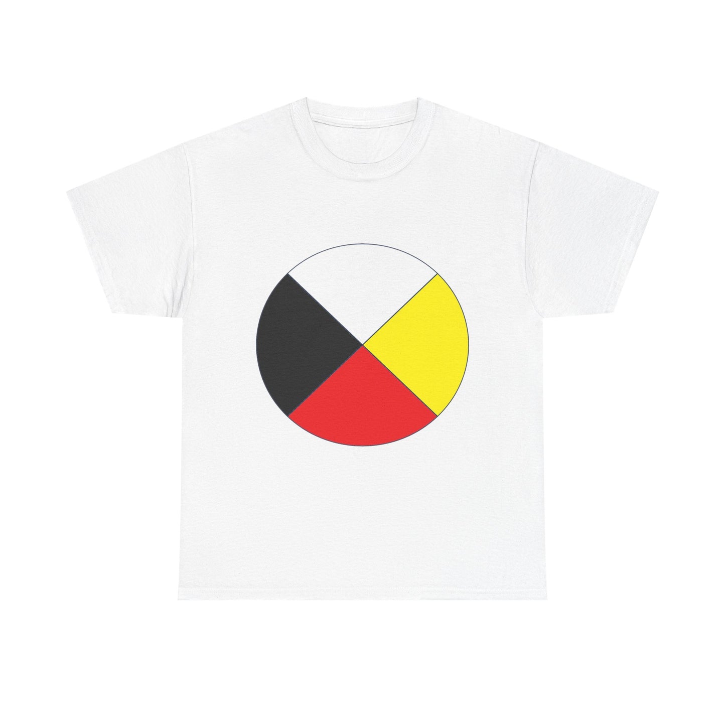 Native Medicine Wheel Tee — Four Directions Circle Design T-Shirt