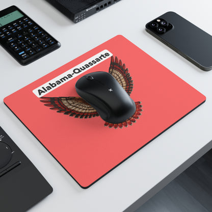 Alabama-Quassarte Eagle Rectangular Mouse Pad — Red Gaming/Office Desk Mat