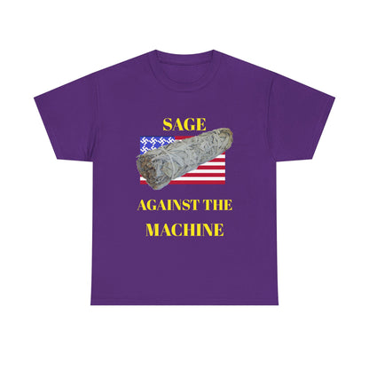 Sage Against the Machine T-Shirt — American Flag Smudge Stick Tee