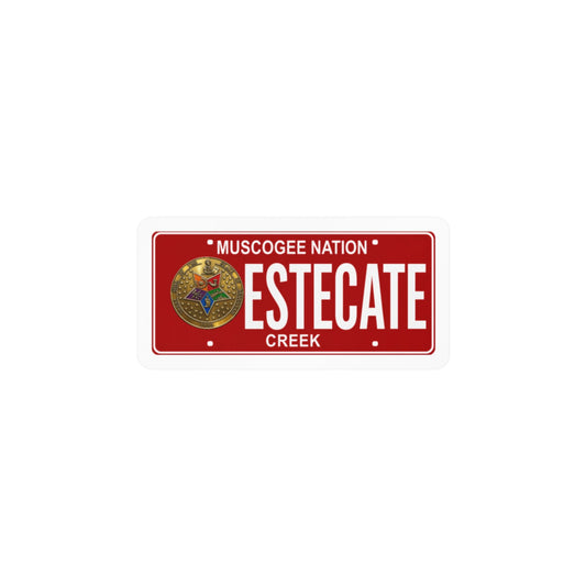 'Estecate Creek' Kiss-Cut Vinyl Decal