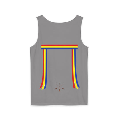Blue Ribbon Shirt inpired Tank Top — Minimal Rainbow Ribbon Graphic