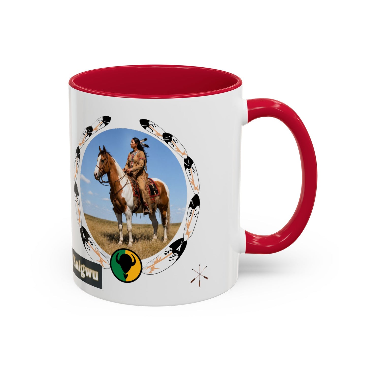 Kiowa Native Horse Photo Mug — Western Indigenous Pride Coffee Cup (11oz/15oz)
