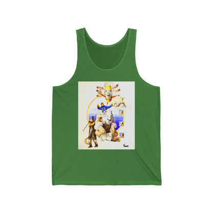 Inupiat/Yupik Wildlife Art Tank Top — Vintage Woodland Animal & Arrow Graphic