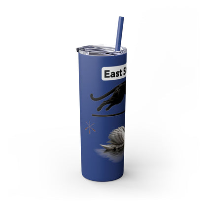 Shawnee East Skinny 20oz Tumbler with Straw — East Shawano River Swan & Otter Design