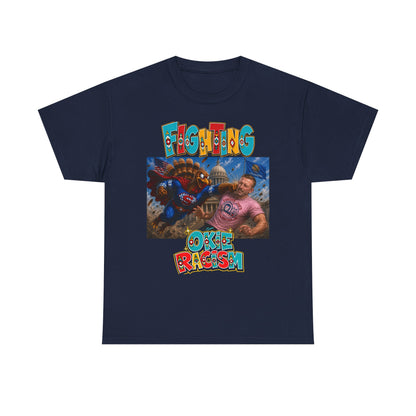 Turkey Fighting Racism Graphic Tee — Bold Retro Photo Design