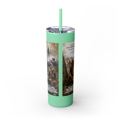 Miami Tribe Historical Skinny Tumbler 20oz — Native American Heritage Travel Cup