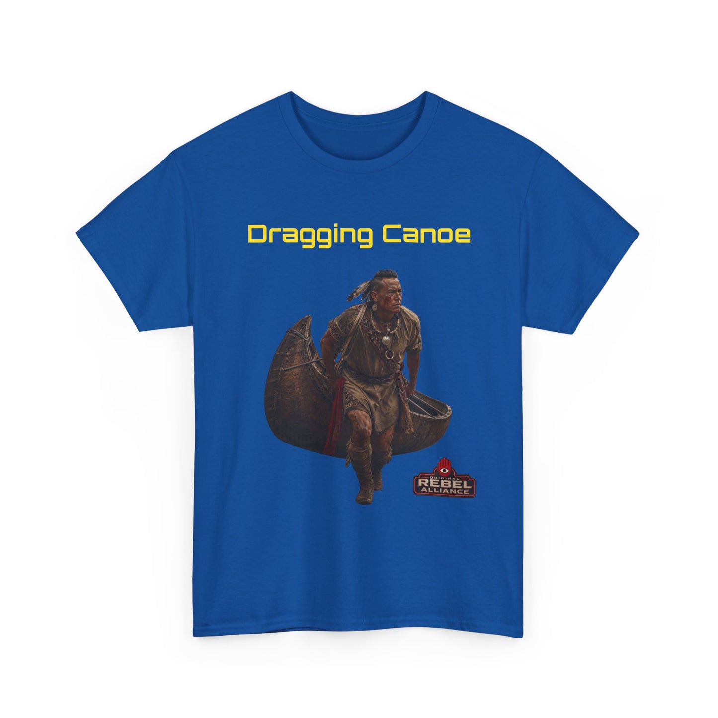 Dragging Canoe Canoe Warrior T-Shirt — Native American Historical Tribute Tee