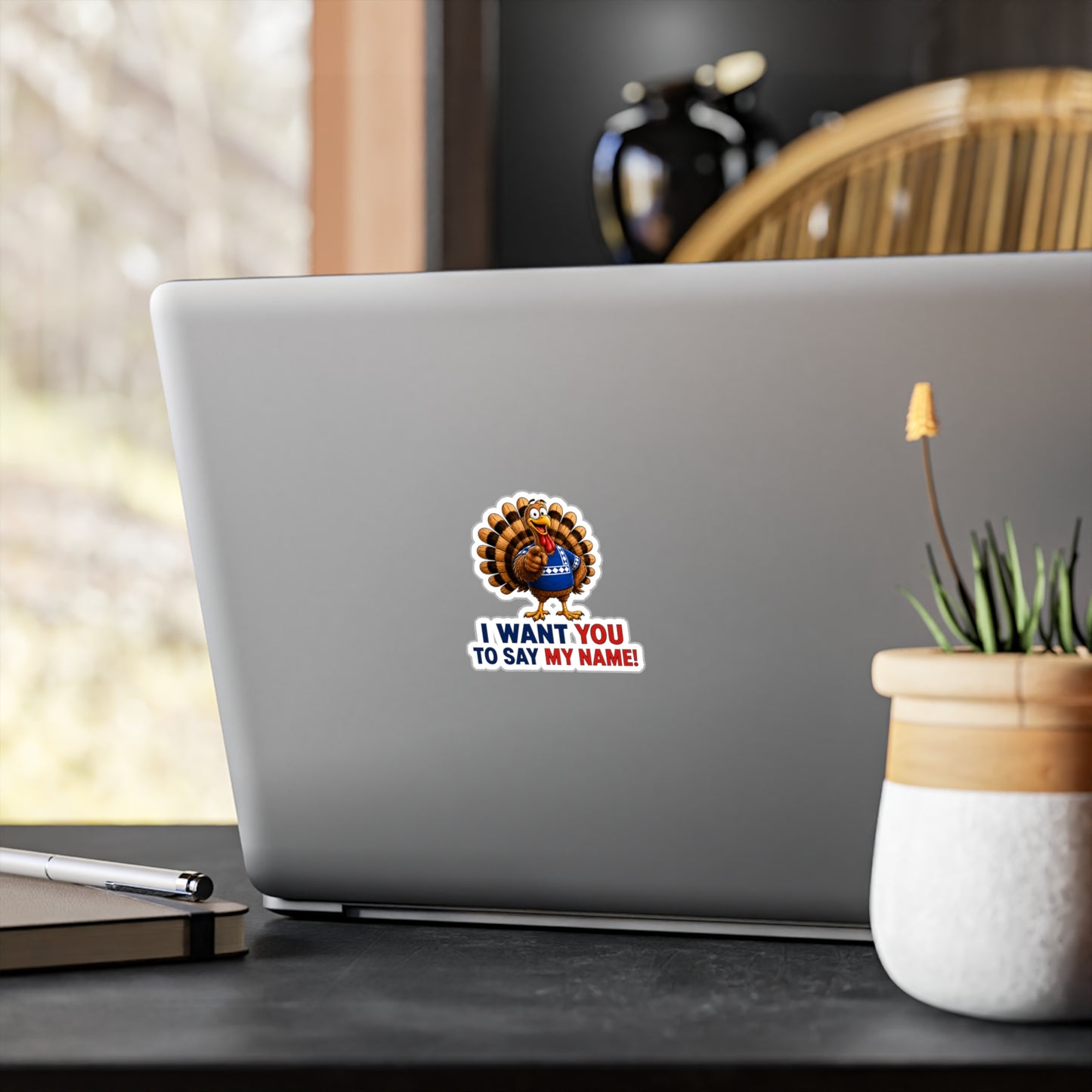 Turkey 'I Want You to Say My Name' Vinyl Sticker