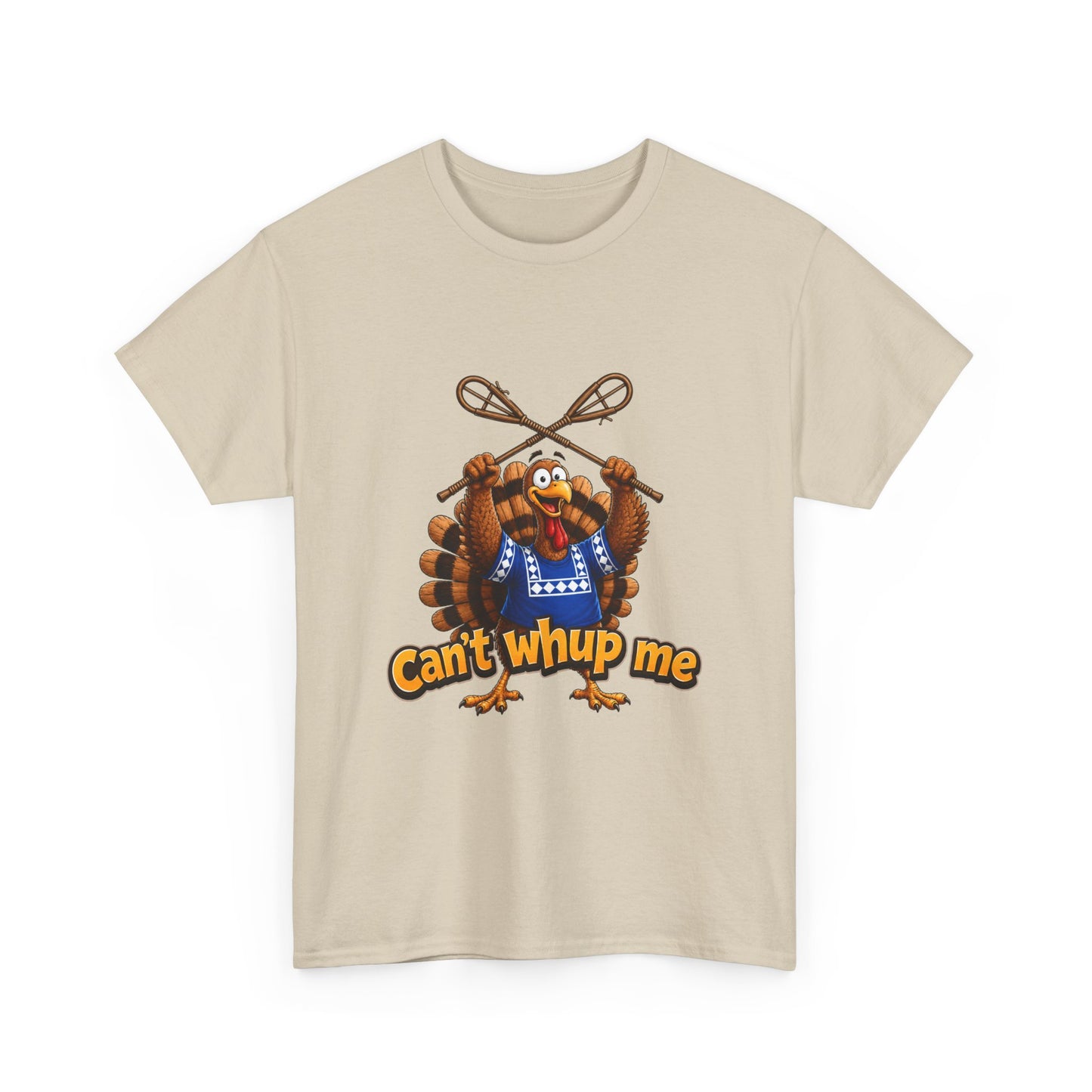 Turkey Mascot Tee — 'Can't Whup Me' Funny Thanksgiving T‑Shirt