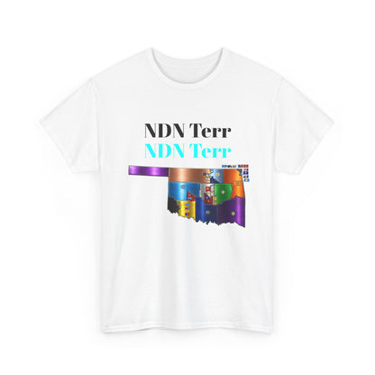 NDN Terr Oklahoma Map Tee — Native Pride Graphic T-Shirt with Arrows