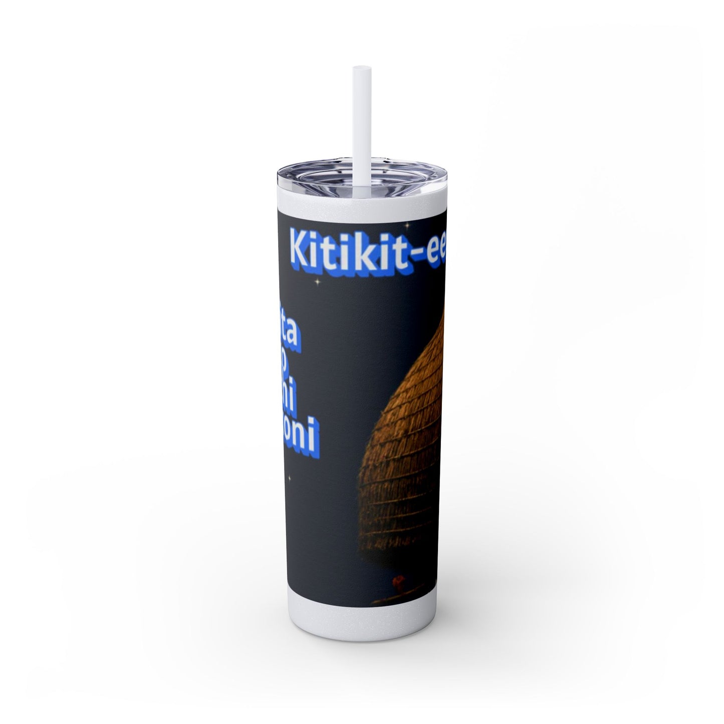 Wichita Skinny Tumbler with Straw, 20oz