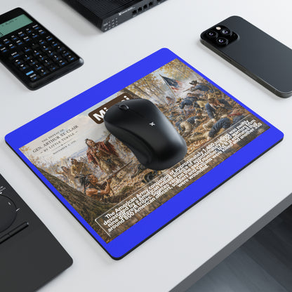 Miami Battle Scene Rectangular Mouse Pad — Historical War Art Desk Mat