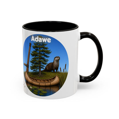 Ottawa Adawe Otter Canoe Mug — Nature Wildlife Coffee Cup (11oz & 15oz)