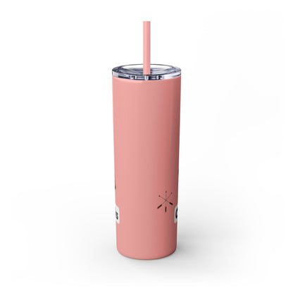 Pawnee Skinny Tumbler — Red Wolf Logo 20oz Insulated Tumbler with Straw