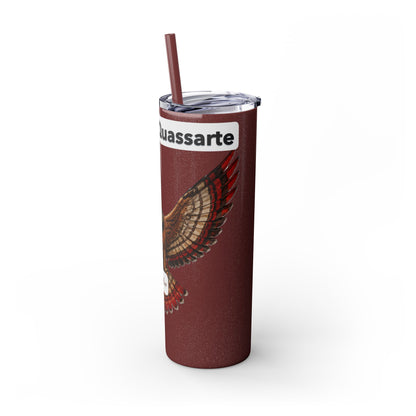 AQ Skinny Tumbler with Straw, 20oz