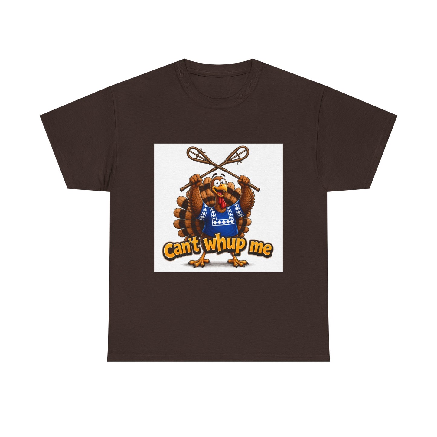Turkey Mascot Tee — 'Can't Whup Me' Funny Thanksgiving T‑Shirt