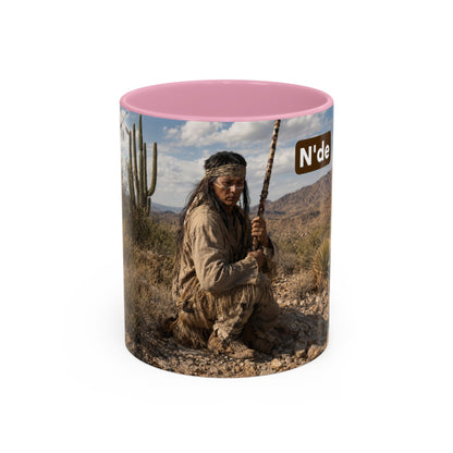 Ft. Sill Apache Desert Scene Coffee Mug — 'N'de' Southwest Landscape 11/15oz