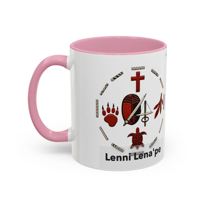 Delaware East Lenni Lenape Tribal Ceramic Mug – Native Symbols Coffee Cup (11oz/15oz)