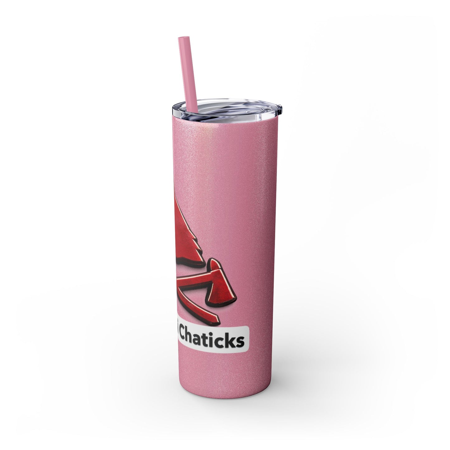 Pawnee Skinny Tumbler — Red Wolf Logo 20oz Insulated Tumbler with Straw