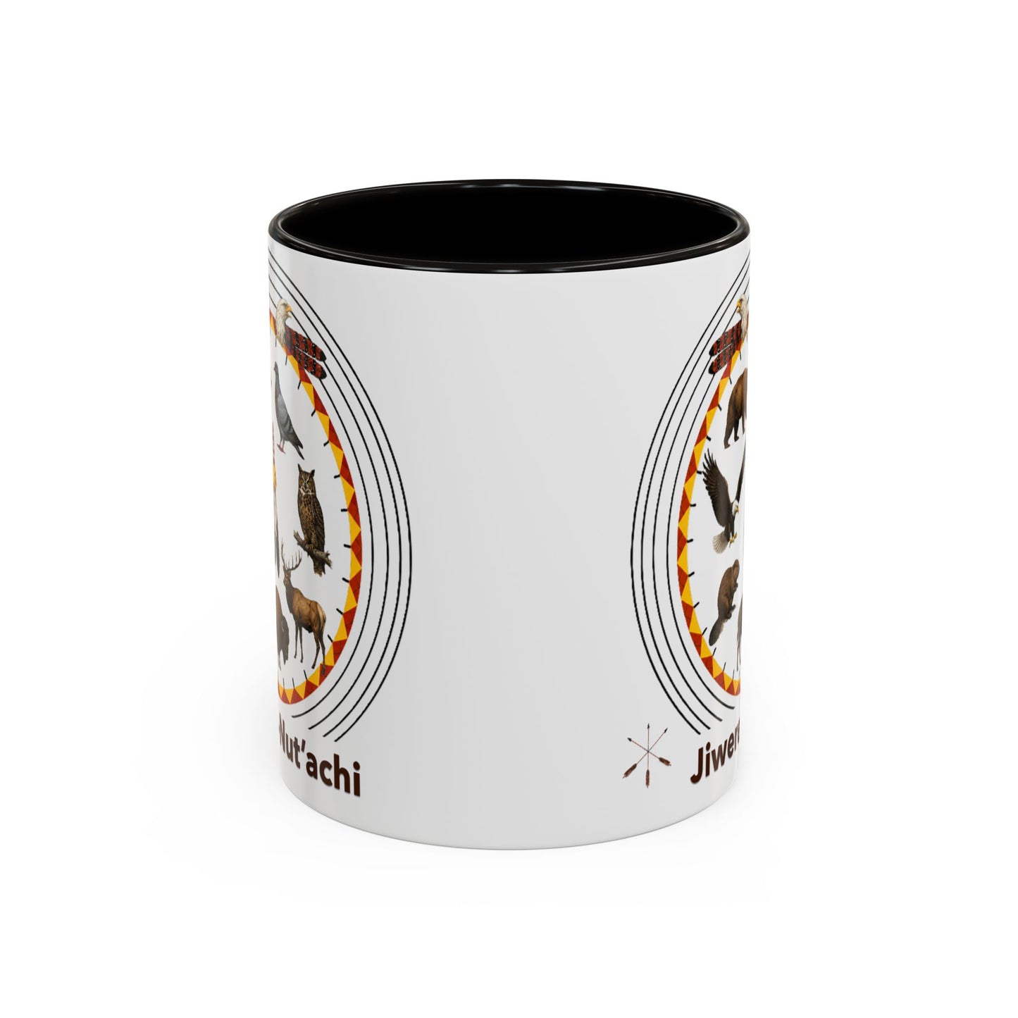 Otoe Missouria Native Animal Circle Mug – 'Jiwere-Nut'achi' Illustrated Coffee Cup (11oz/15oz)