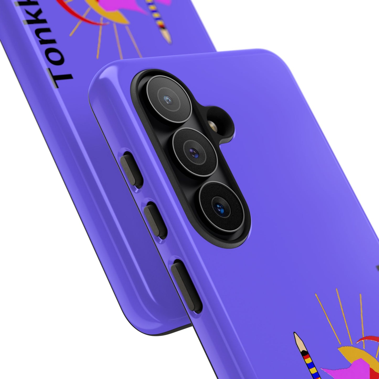 Tonkawa Phone Case — Tonkkaweya Sunrise Design (Protective Purple Hard Shell)