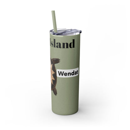 Wyandotte Skinny Tumbler with Straw, 20oz