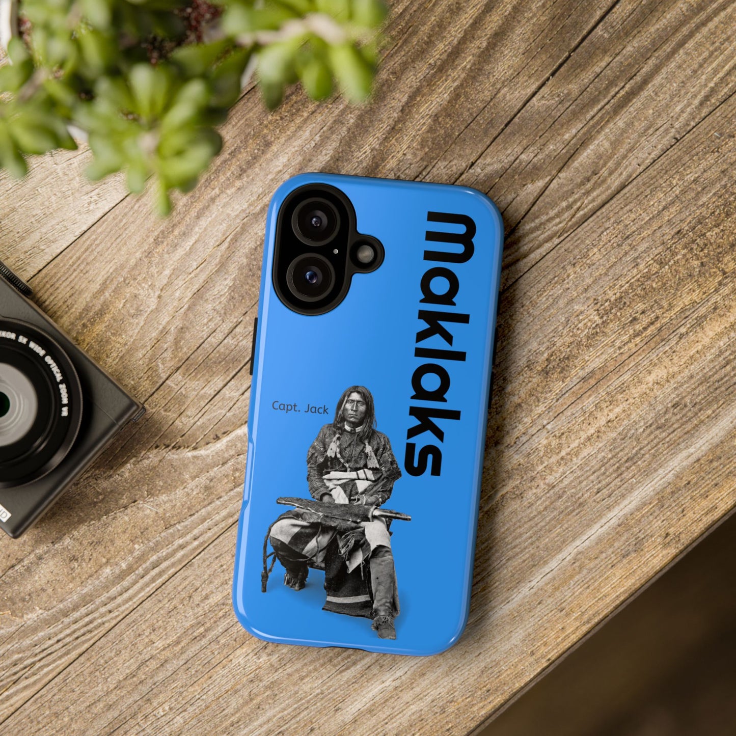 Modoc Blue 'Maklaks' Tough Phone Case with Eagle Drum Design