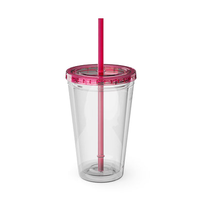 Chitto Harjo 16oz Portrait Tumbler with Straw — Historical Figure Illustration