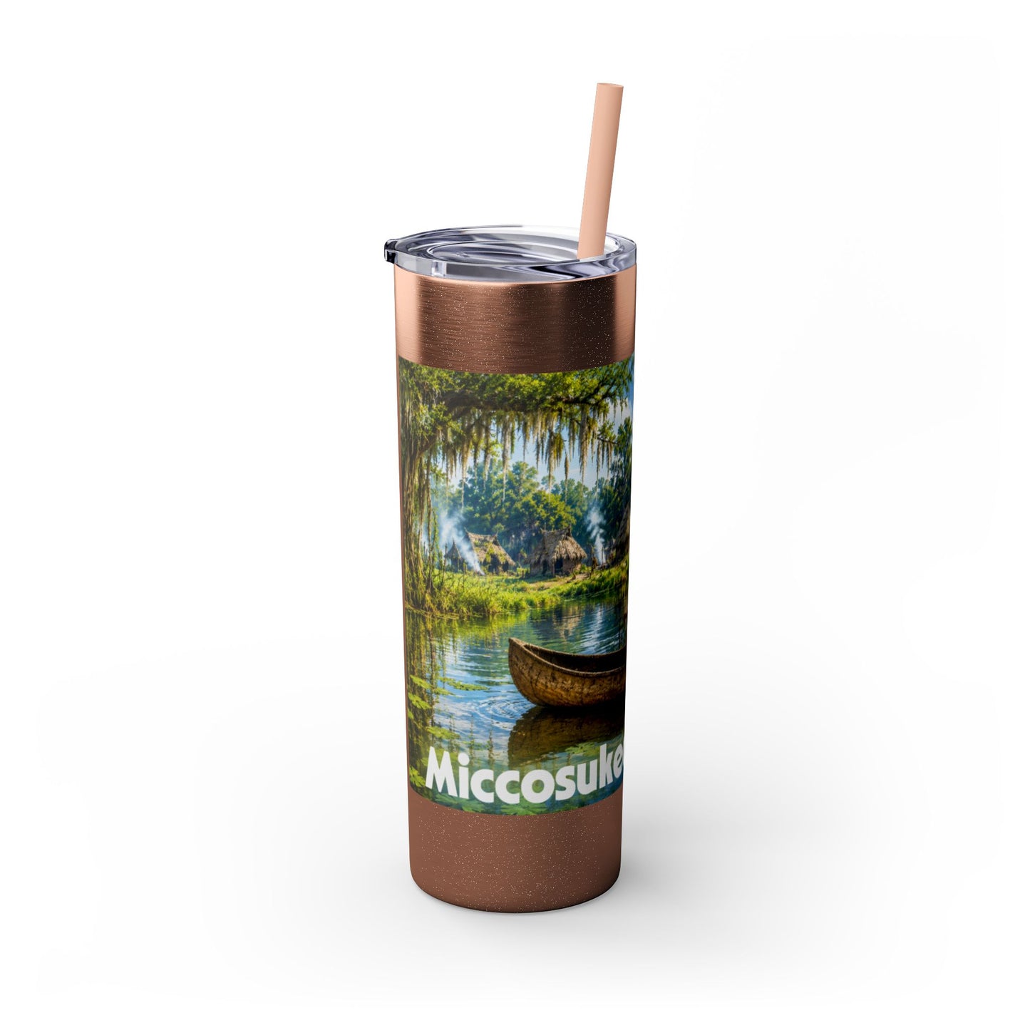 Seminole Skinny Tumbler with Straw, 20oz