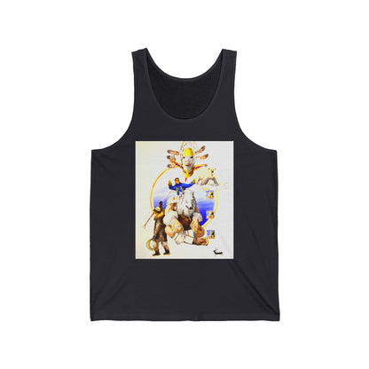 Inupiat/Yupik Wildlife Art Tank Top — Vintage Woodland Animal & Arrow Graphic