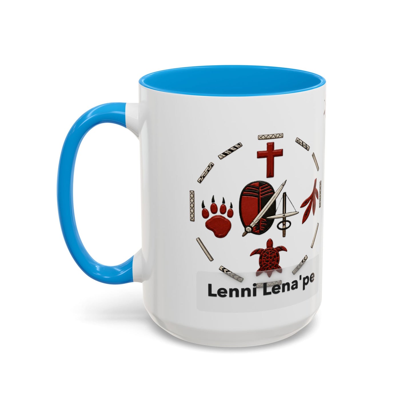 Delaware East Lenni Lenape Tribal Ceramic Mug – Native Symbols Coffee Cup (11oz/15oz)