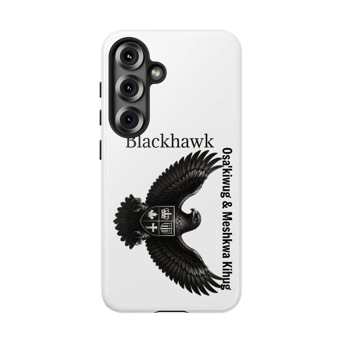 Sac&Fox Phone Case — 'Blackhawk' Raven Crest Protective Tough Case