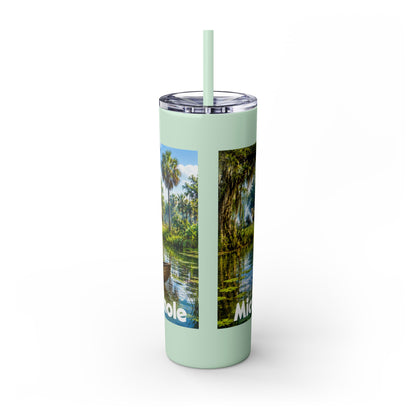 Seminole Skinny Tumbler with Straw, 20oz