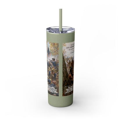 Miami Tribe Historical Skinny Tumbler 20oz — Native American Heritage Travel Cup