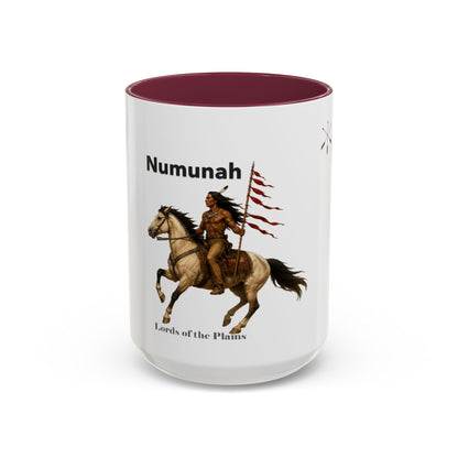 Comanche Numunah ‘Lords of the Plains’ Horseman Coffee Mug — Native Warrior Ceramic Mug (11oz/15oz)