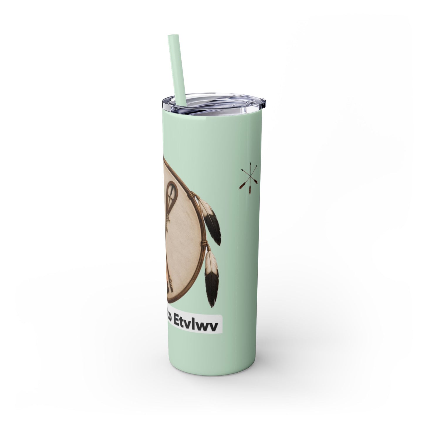 Thlopthlocco Skinny Tumbler with Straw, 20oz