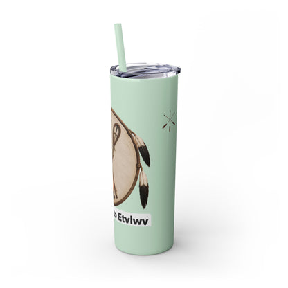 Thlopthlocco Skinny Tumbler with Straw, 20oz