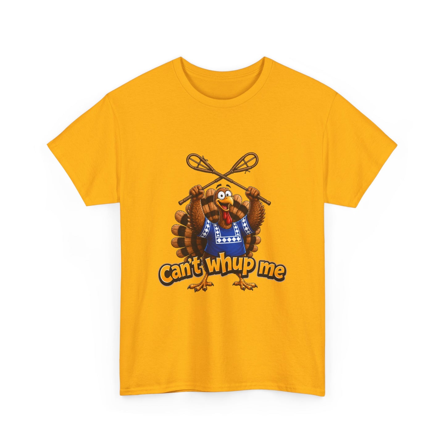 Turkey Mascot Tee — 'Can't Whup Me' Funny Thanksgiving T‑Shirt