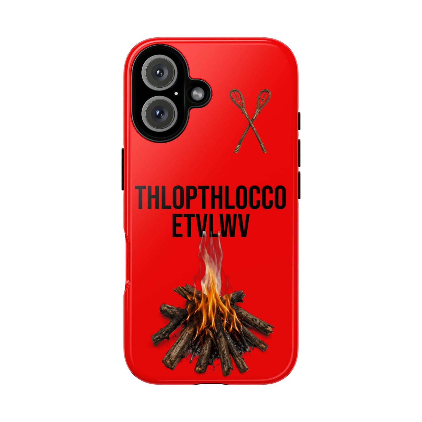 Thlopthlocco Protective Phone Case —  Text "THLOPTHLOCCO ETVLWV"