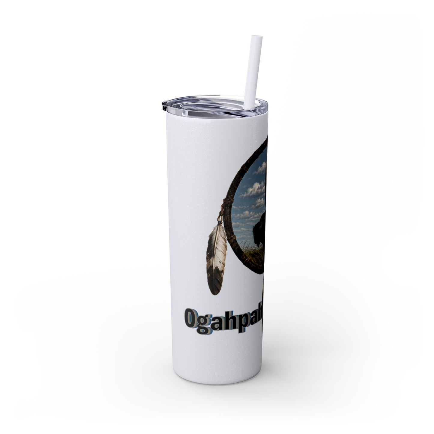 Quapaw Buffalo Skinny Tumbler 20oz — Ogahpahka Design