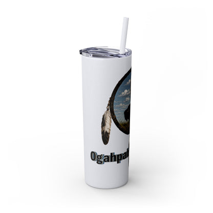 Quapaw Buffalo Skinny Tumbler 20oz — Ogahpahka Design