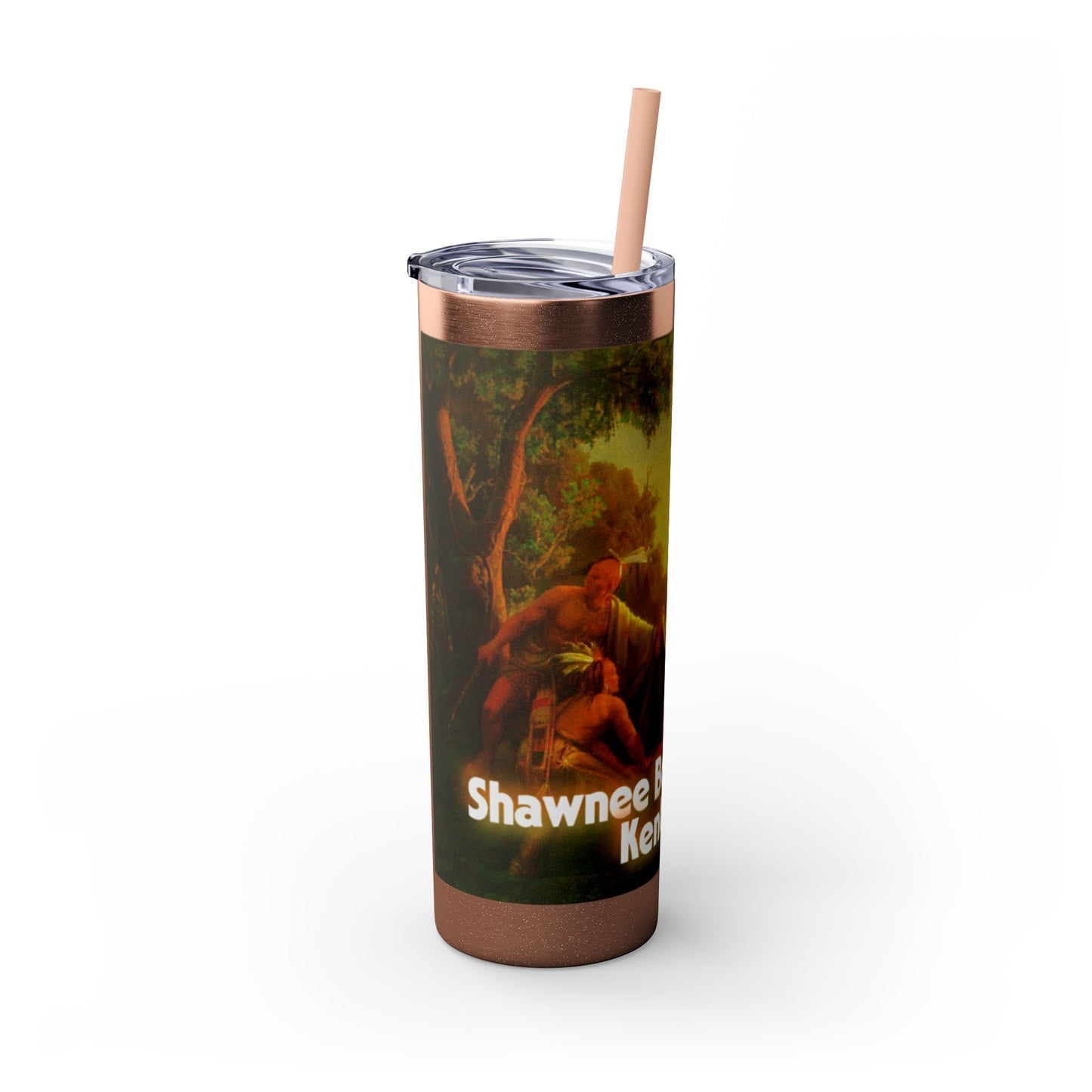 Shawnee East Skinny Tumbler with Straw, 20oz