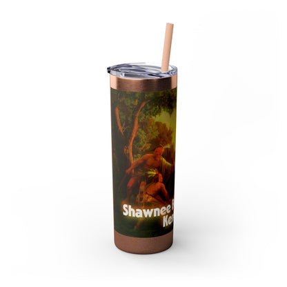 Shawnee East Skinny Tumbler with Straw, 20oz
