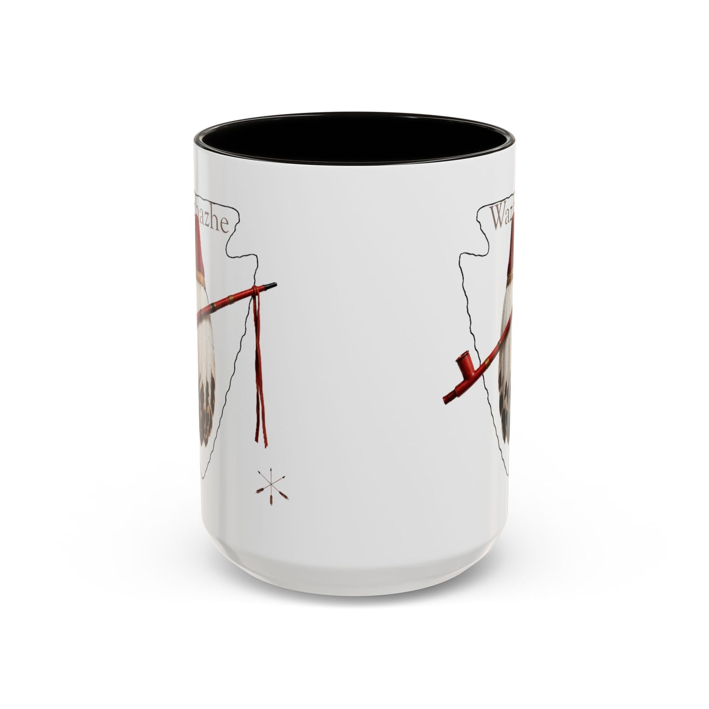 Osage Wazhazhe Tribal Feather Mug (11oz & 15oz) — Native-Inspired Coffee Cup
