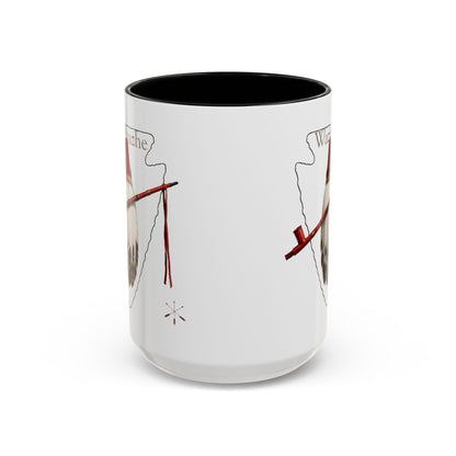 Osage Wazhazhe Tribal Feather Mug (11oz & 15oz) — Native-Inspired Coffee Cup